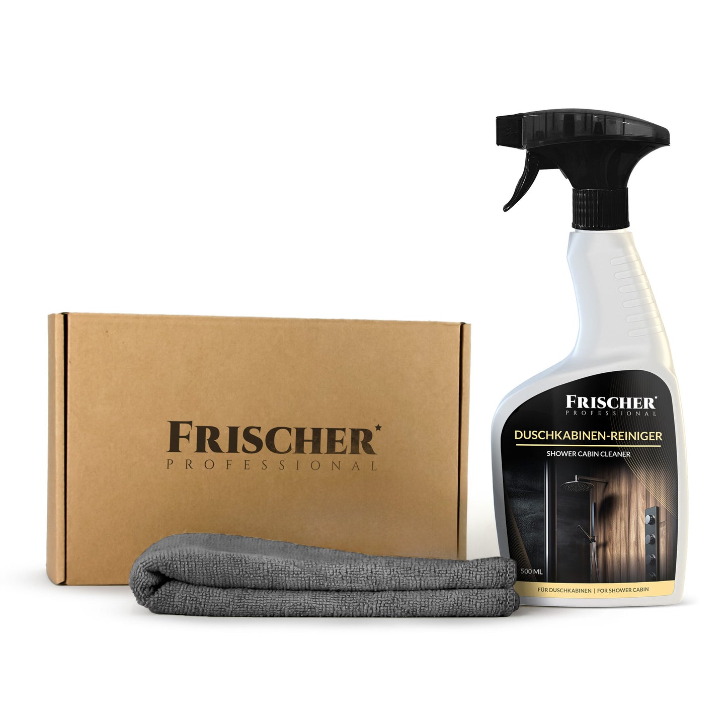 Płyn + mikrofibra do czyszczenia kabiny prysznicowej, 500 ml