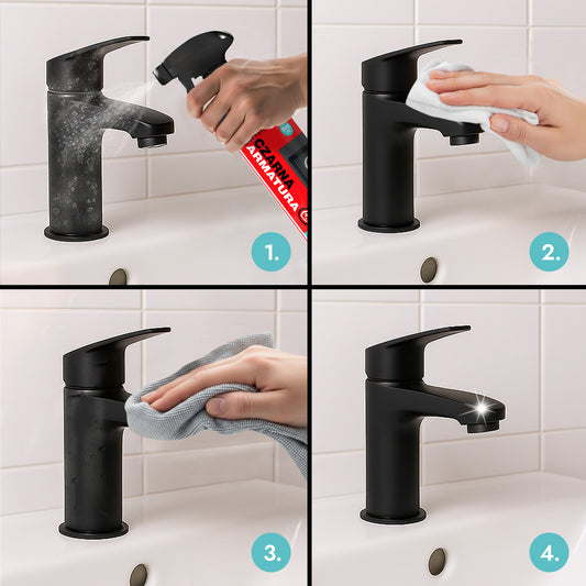 Płyn do czyszczenia czarnej armatury