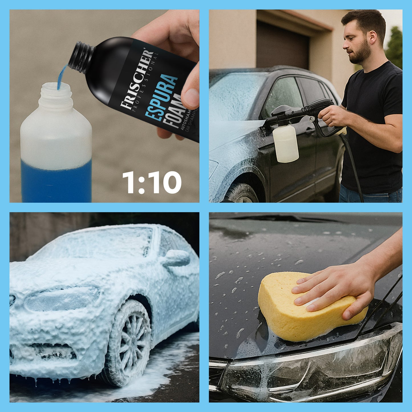 Szampon do auta - aktywna piana, 500 ml