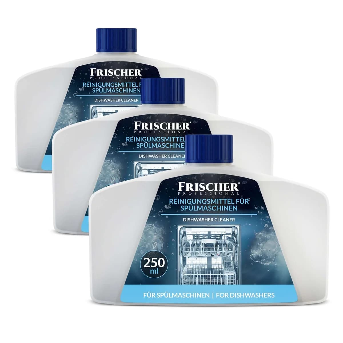 3x Płyn do czyszczenia zmywarek 250 ml