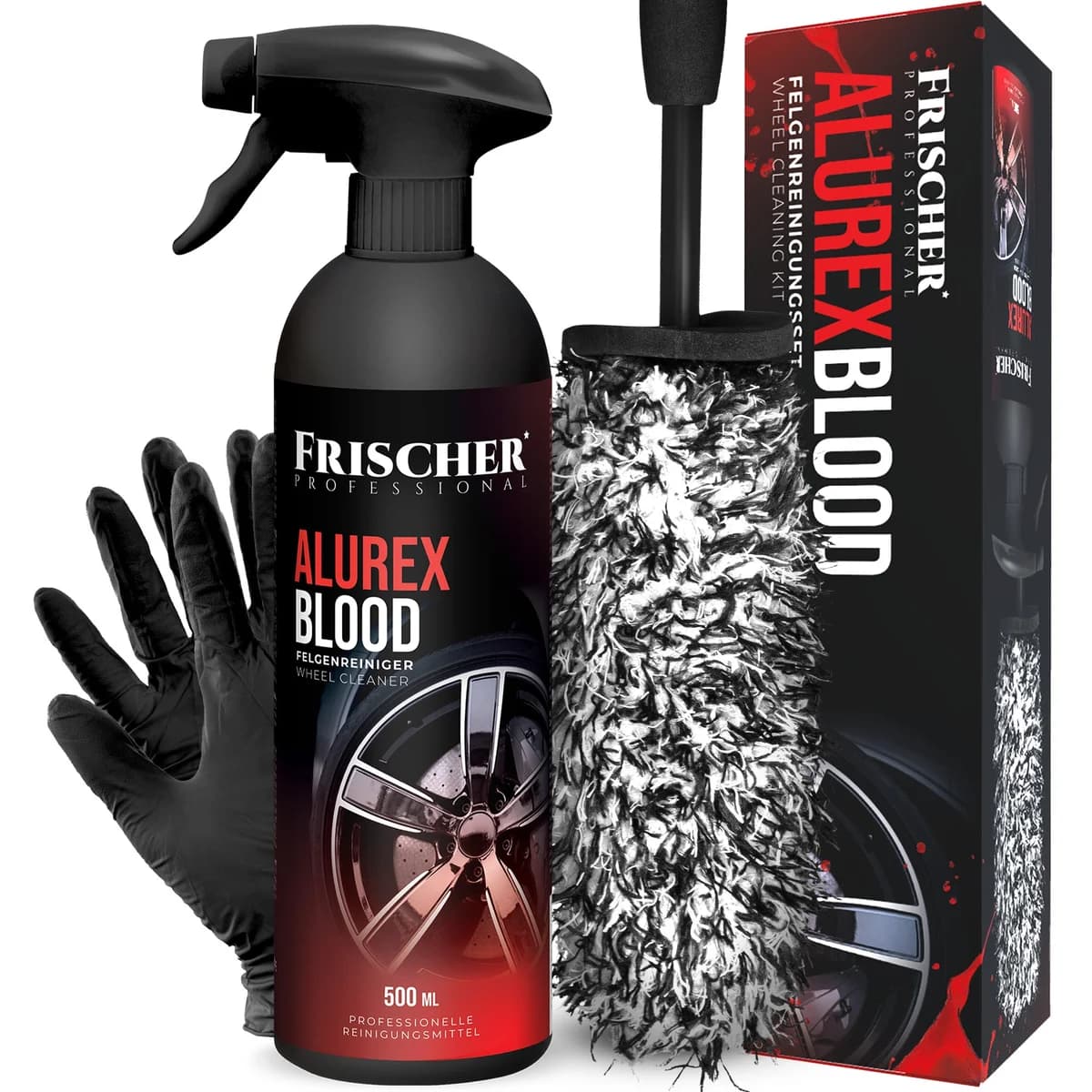 Krwawa felga 500 ml + Szczotka do felg z mikrofibry + Rękawiczki - zdjęcie 2