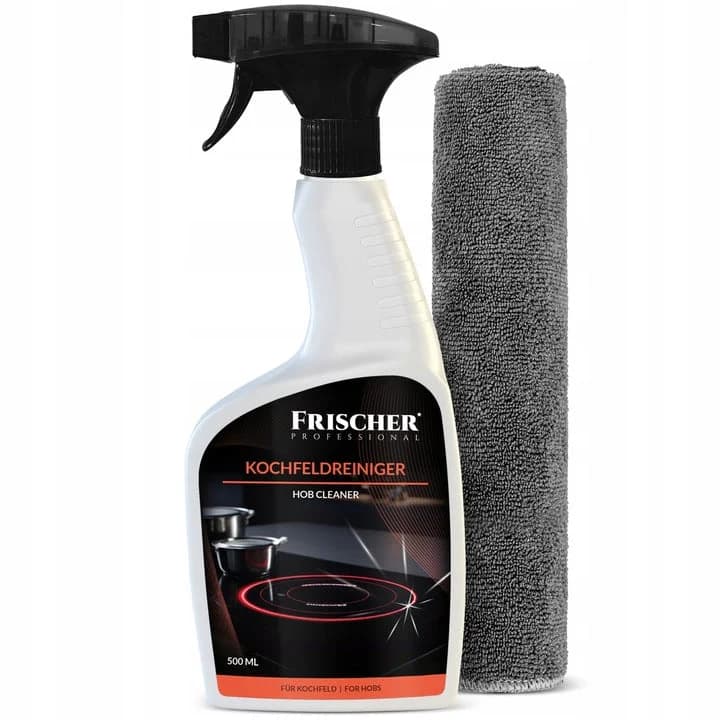 Płyn + mikrofibra do czyszczenia płyt grzewczych 500 ml