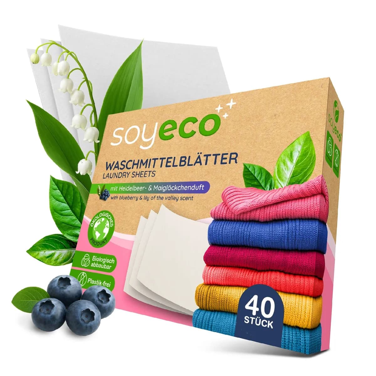 Listki do prania 40 sztuk SoyEco