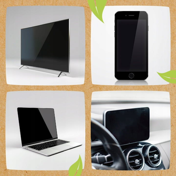 Chusteczki czyszczące ekrany LCD, LED - 100 szt + sprężone powietrze + mikrofibra