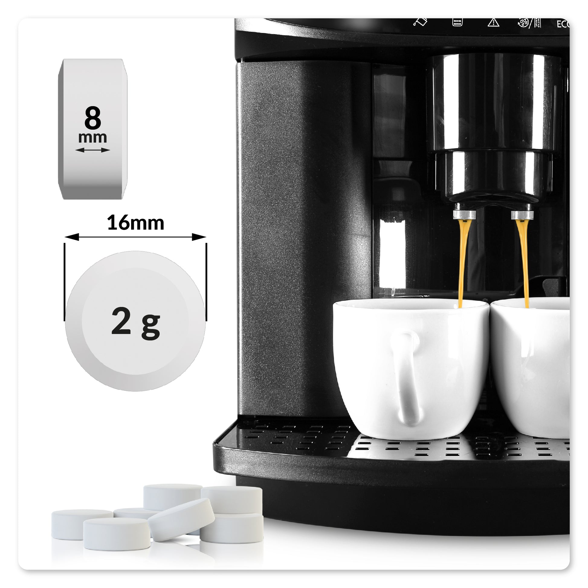 Tabletki do czyszczenia ekspresów, 10 szt. 2 g