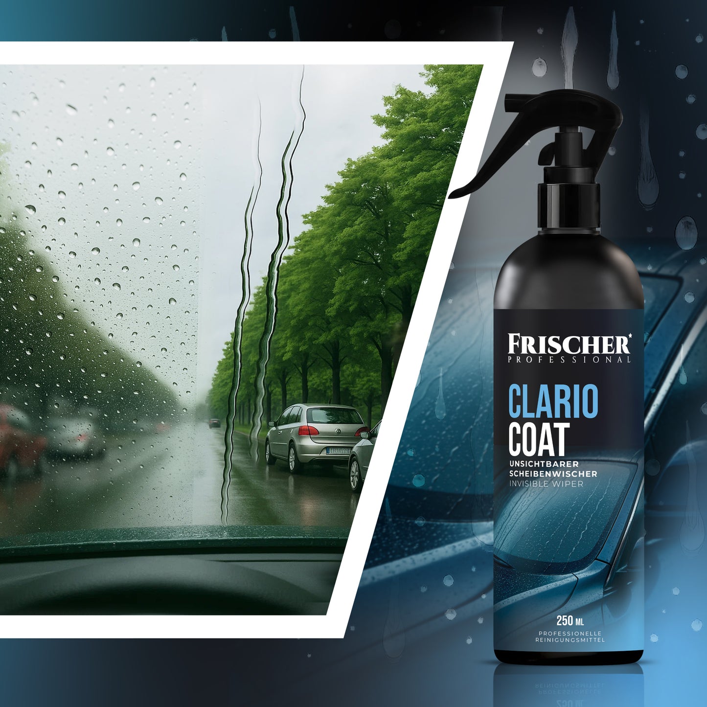 Niewidzialna wycieraczka. Hydrofobowa powłoka na szyby samochodowe 